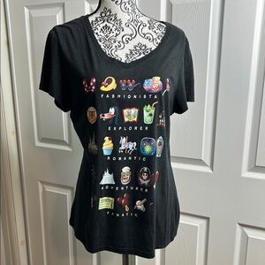 Disney Parks Fun Dark Gray Icons Goofy Ears Mickey L